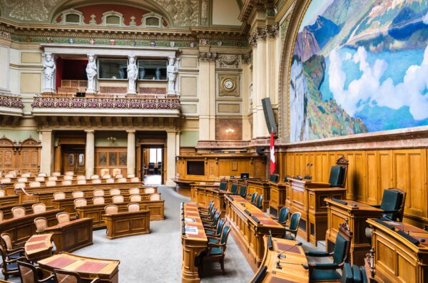 Interior of a parliament